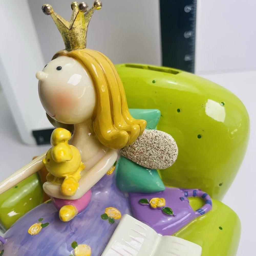 Fairy Princess‎ with Star Wand Bunny Pink and Green Coin Bank Koolitz Blowfish